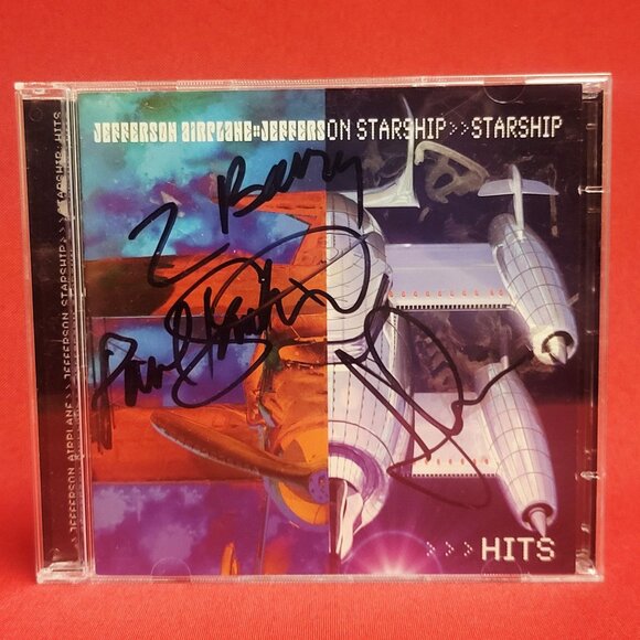 Jefferson Airplane Jefferson on Starship Starship Hits 2 Discs CD Signed 1998 - Picture 1 of 10